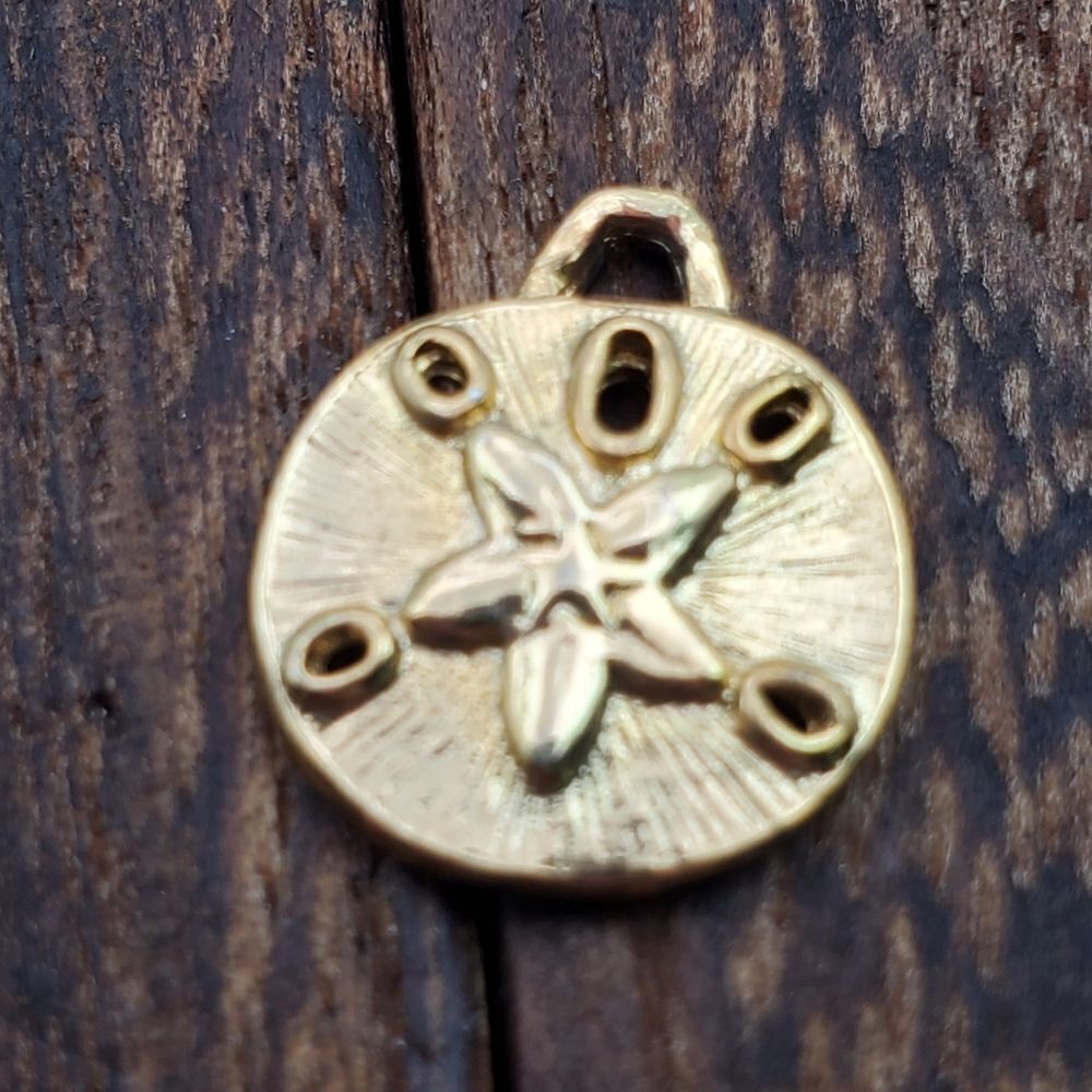 Starfish sandollar charm necklace pendant